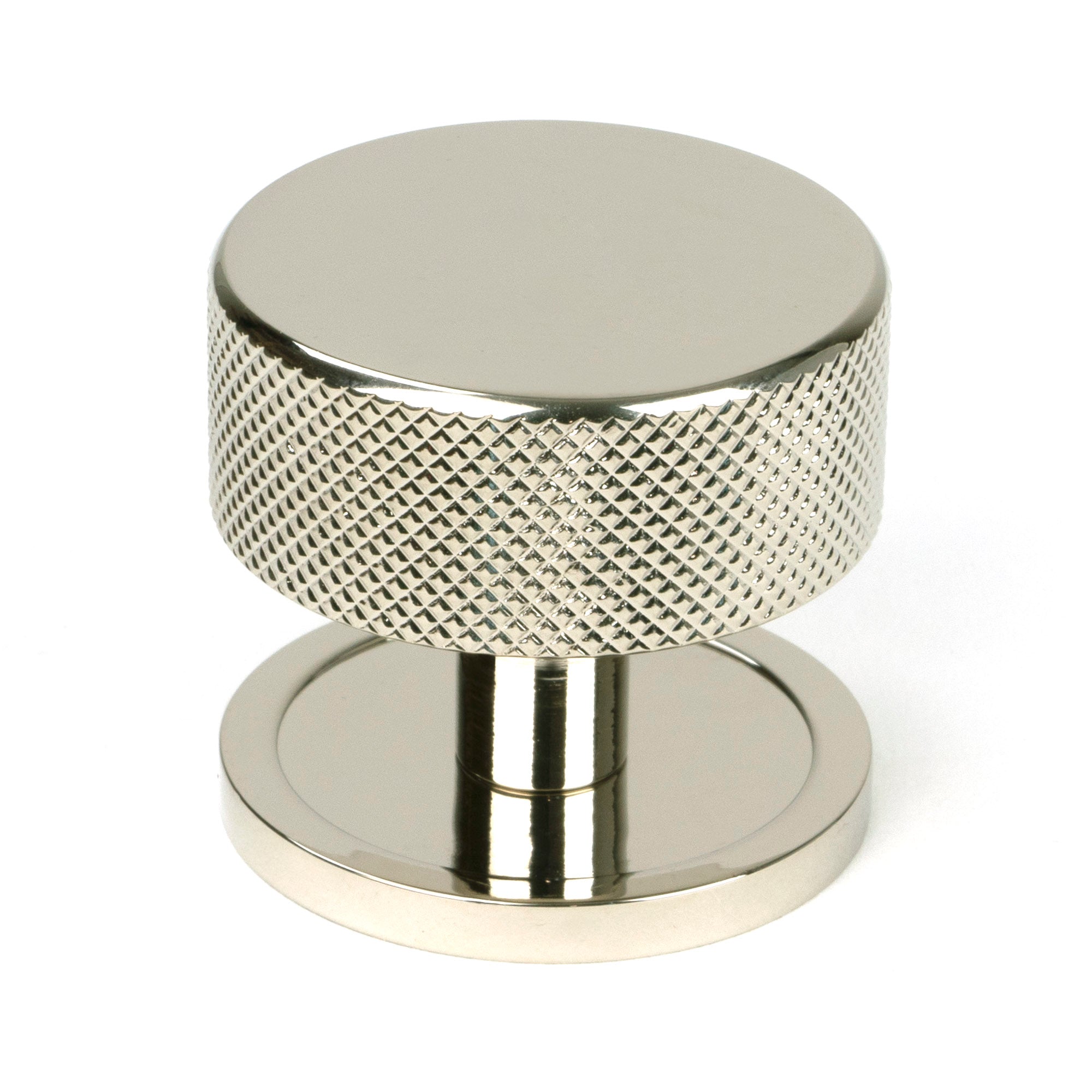 Polished Nickel Brompton Cabinet Knob - 38mm (Plain)