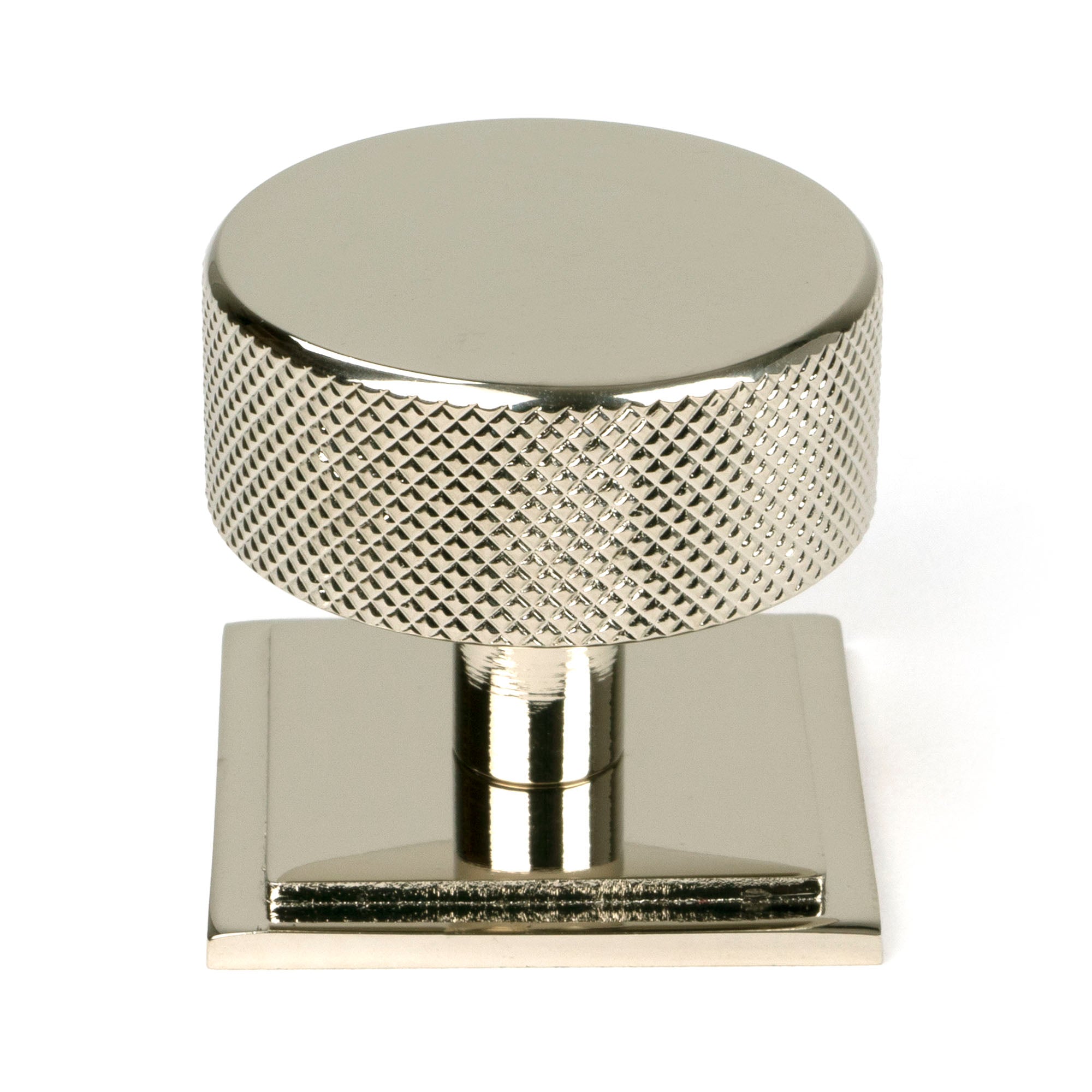 Polished Nickel Brompton Cabinet Knob - 38mm (Square)