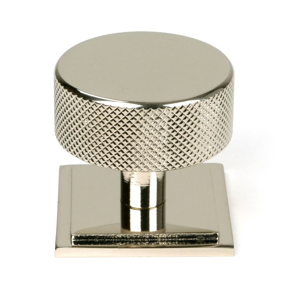 Polished Nickel Brompton Cabinet Knob - 38mm (Square)