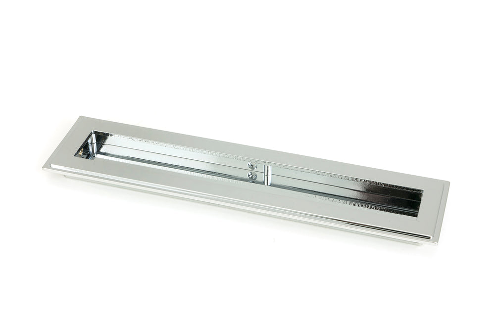 Polished Chrome 250mm Art Deco Rectangular Pull