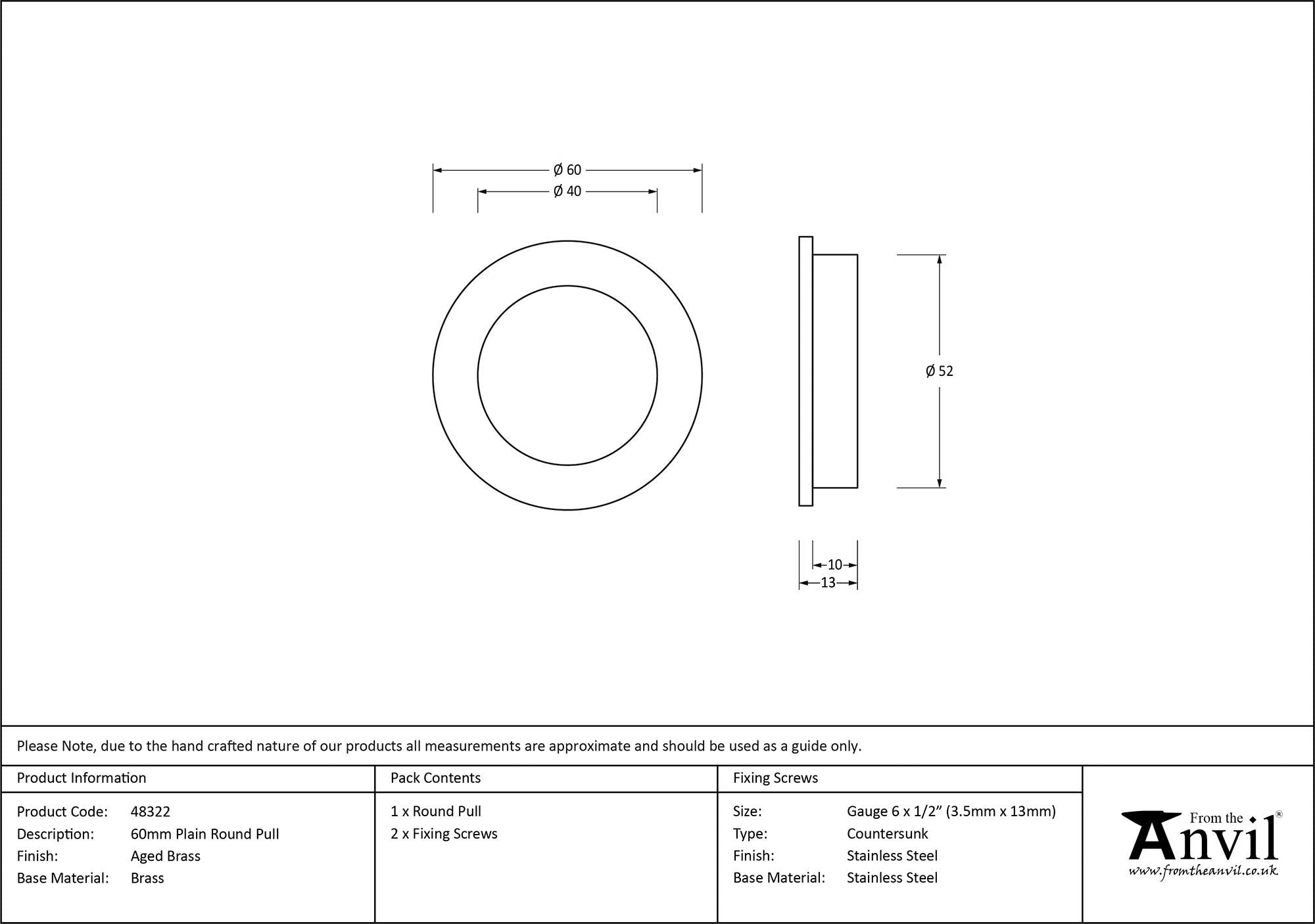 Plain Round Pull