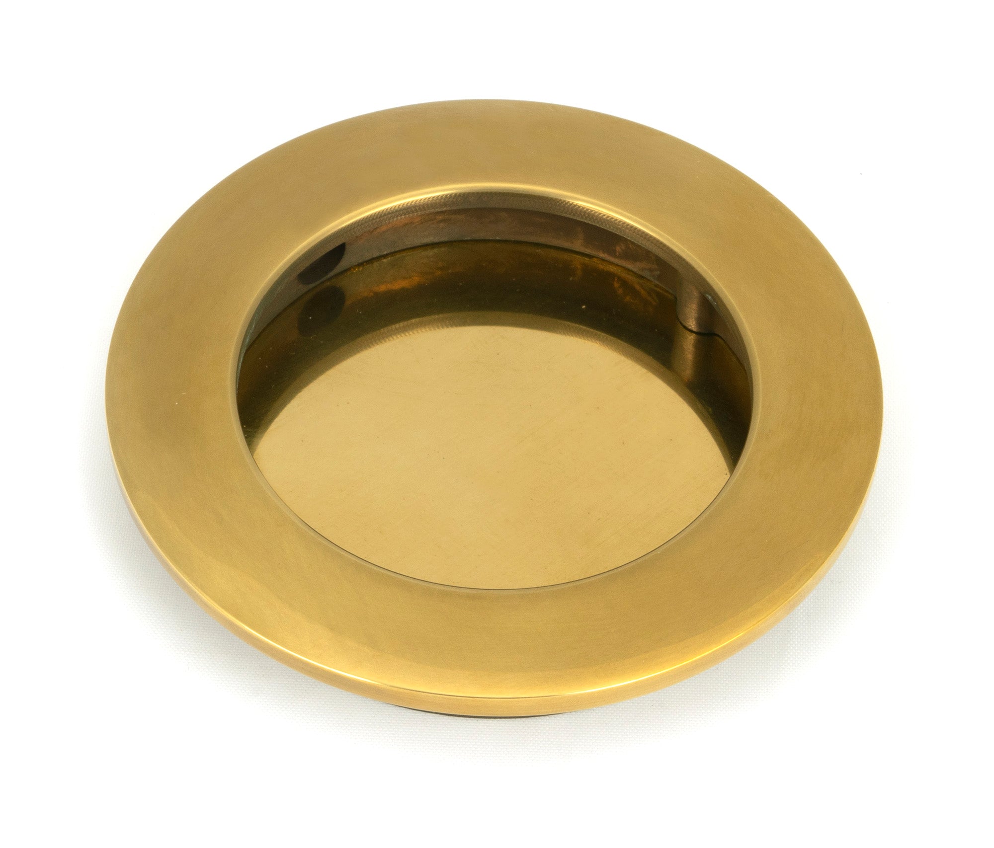 Aged Brass 75mm Plain Round Pull