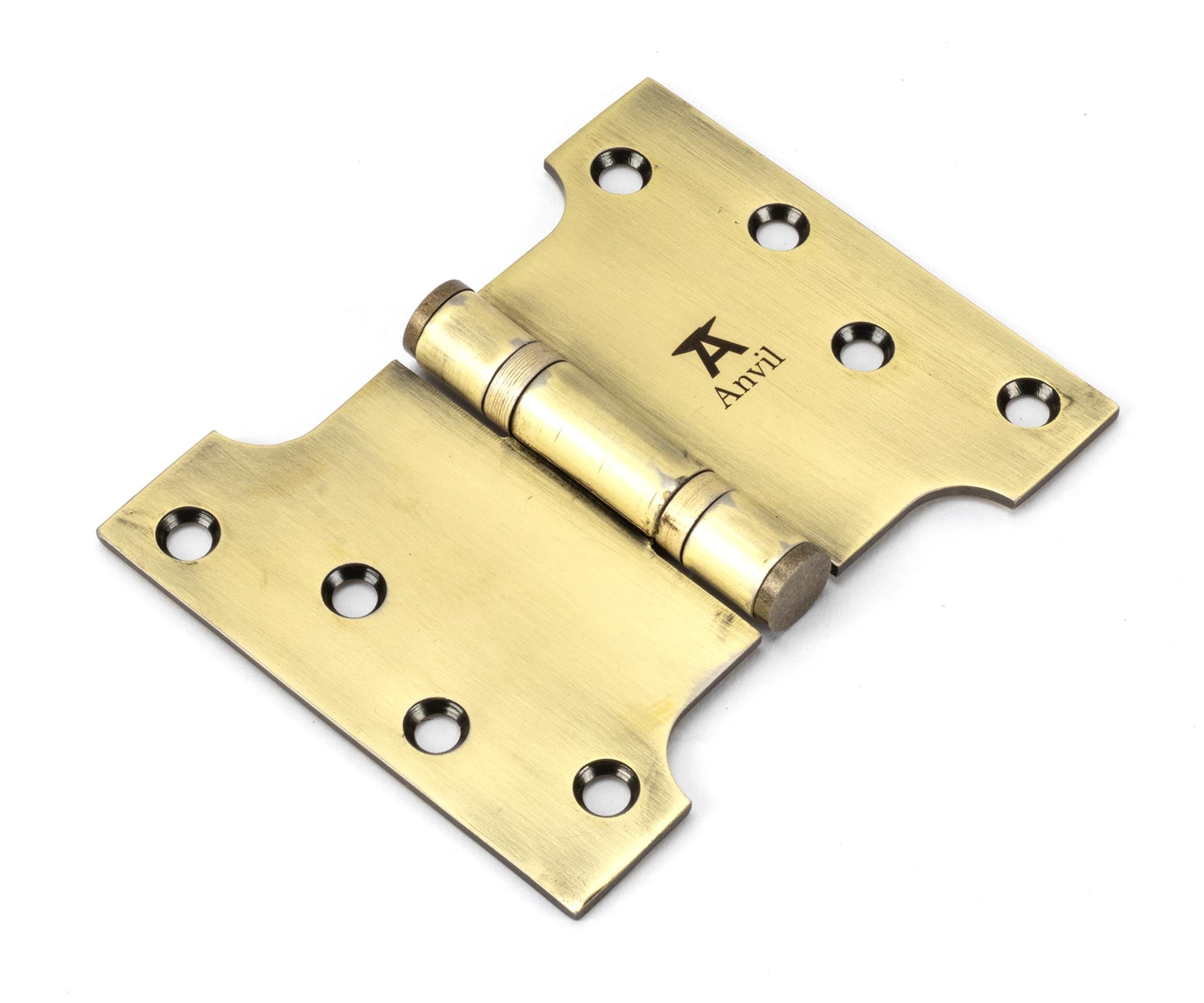 Aged Brass 4" x 3" x 5" Parliament Hinge (pair) ss