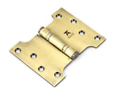 Aged Brass 4" x 3" x 5" Parliament Hinge (pair) ss
