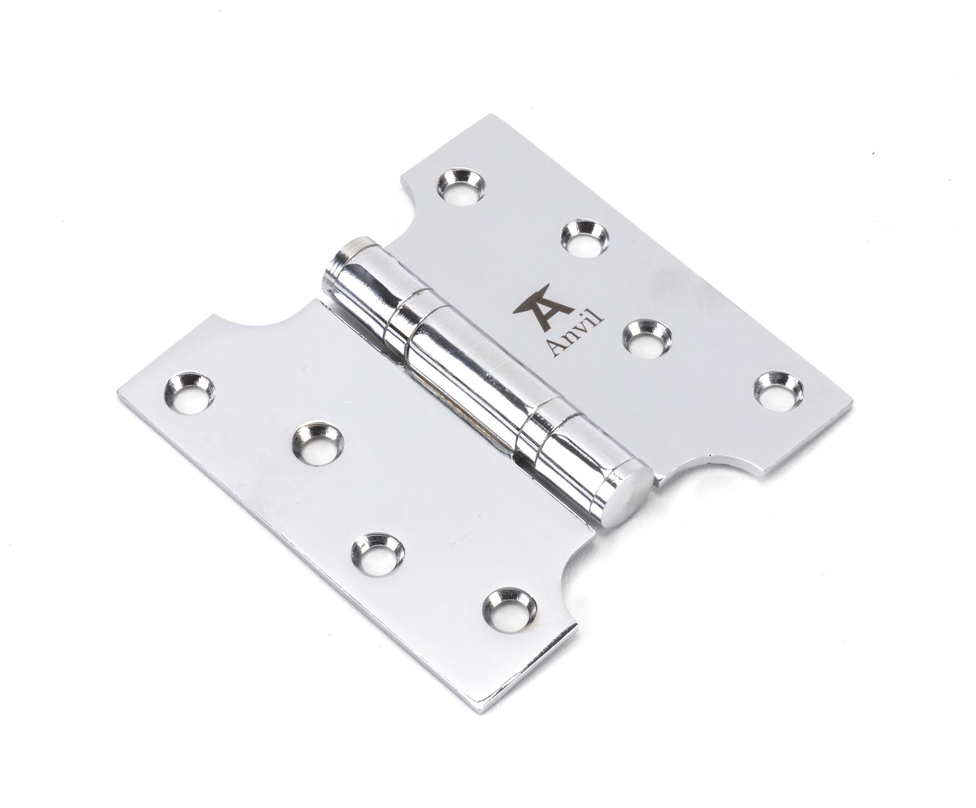 Polished Chrome 4" x 2" x 4" Parliament Hinge (pair) ss