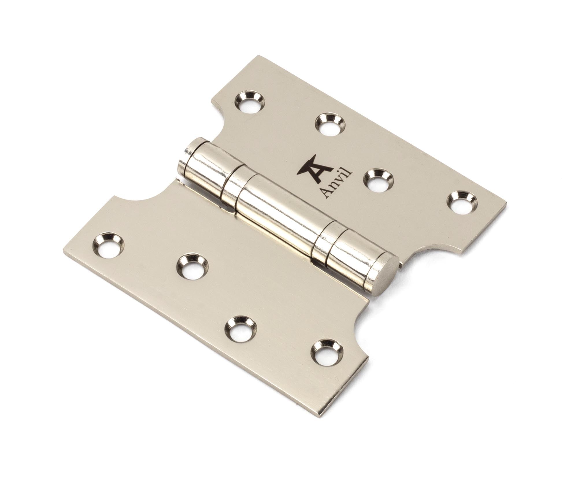Polished Nickel 4" x 2" x 4" Parliament Hinge (pair) ss