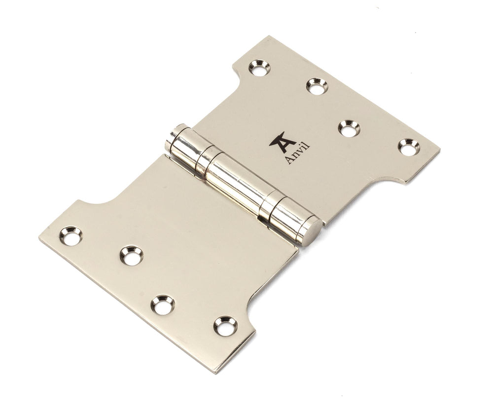 Polished Nickel 4" x 4" x 6" Parliament Hinge (pair) ss