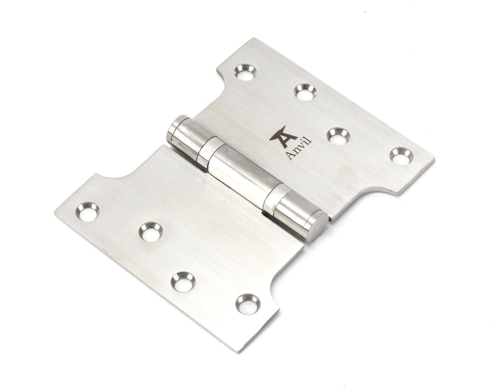 Satin SS (304) 4" x 3" x 5" Parliament Hinge (pair)