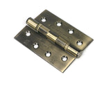 Aged Brass 4" Ball Bearing Butt Hinge (pair) ss