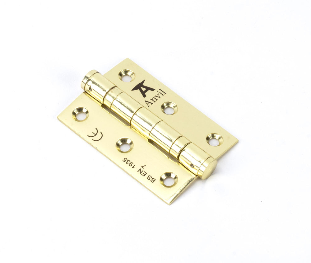 Polished Brass 3" Ball Bearing Butt Hinge (pair) ss