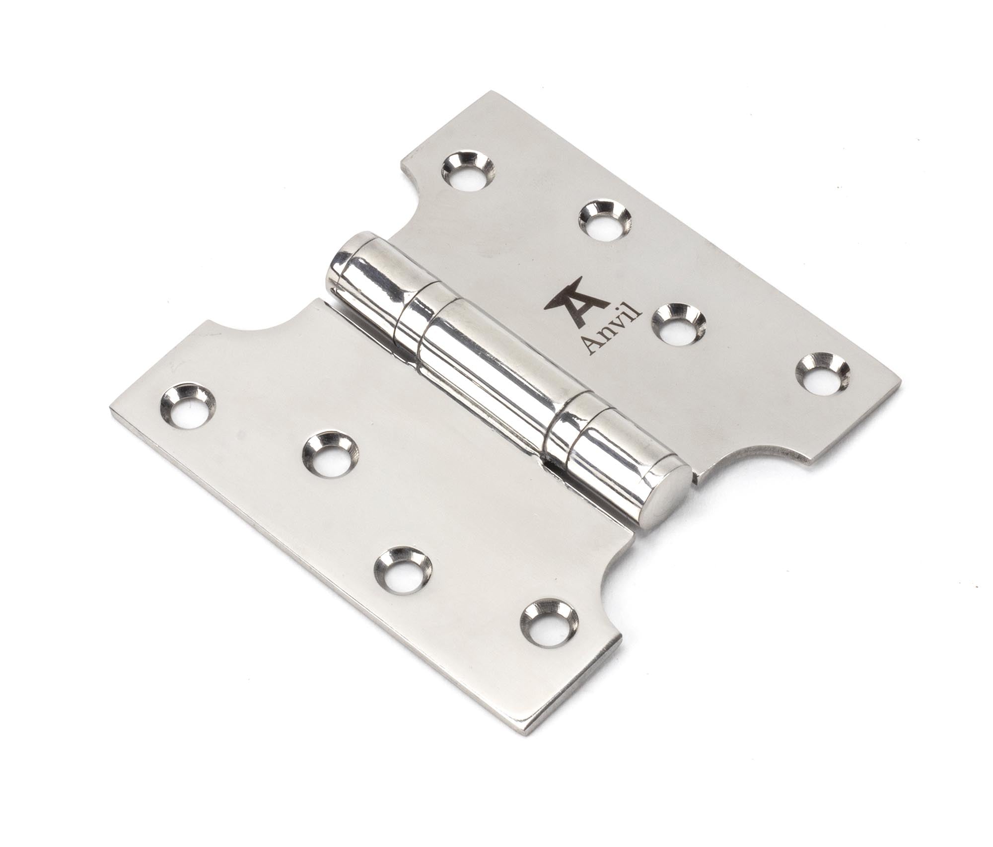 Polished SS (304) 4" x 2" x 4" Parliament Hinge (pair)