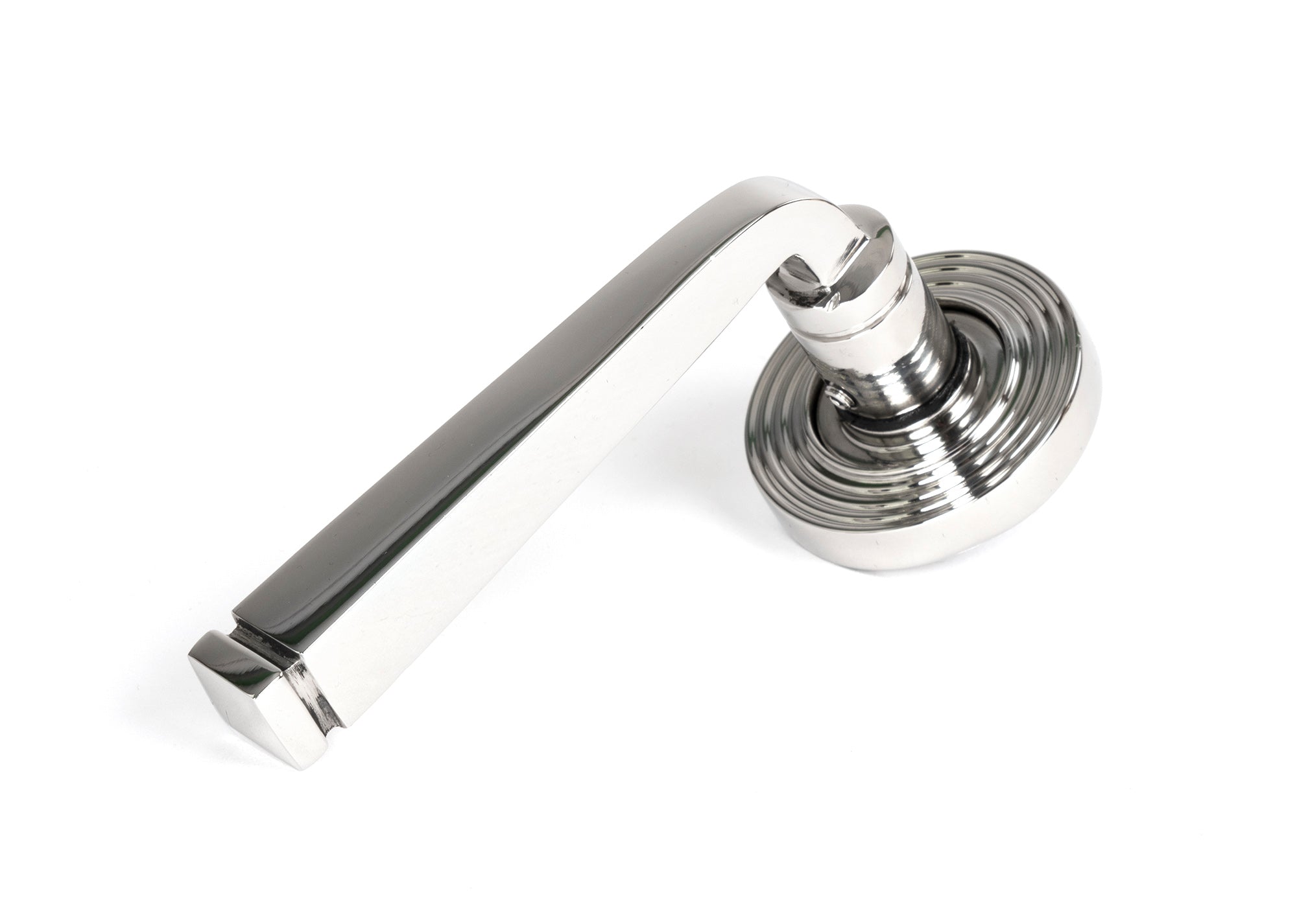 Polished Marine SS (316) Avon Round Lever on Rose Set (Beehive)