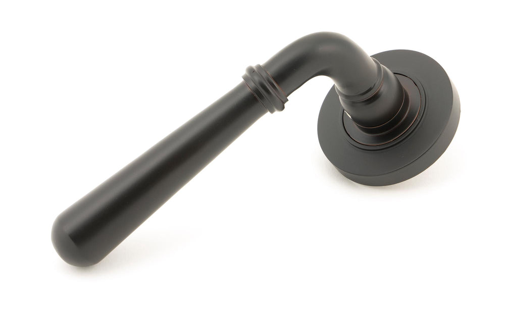 Aged Bronze Newbury Lever on Rose Set (Plain) - Unsprung