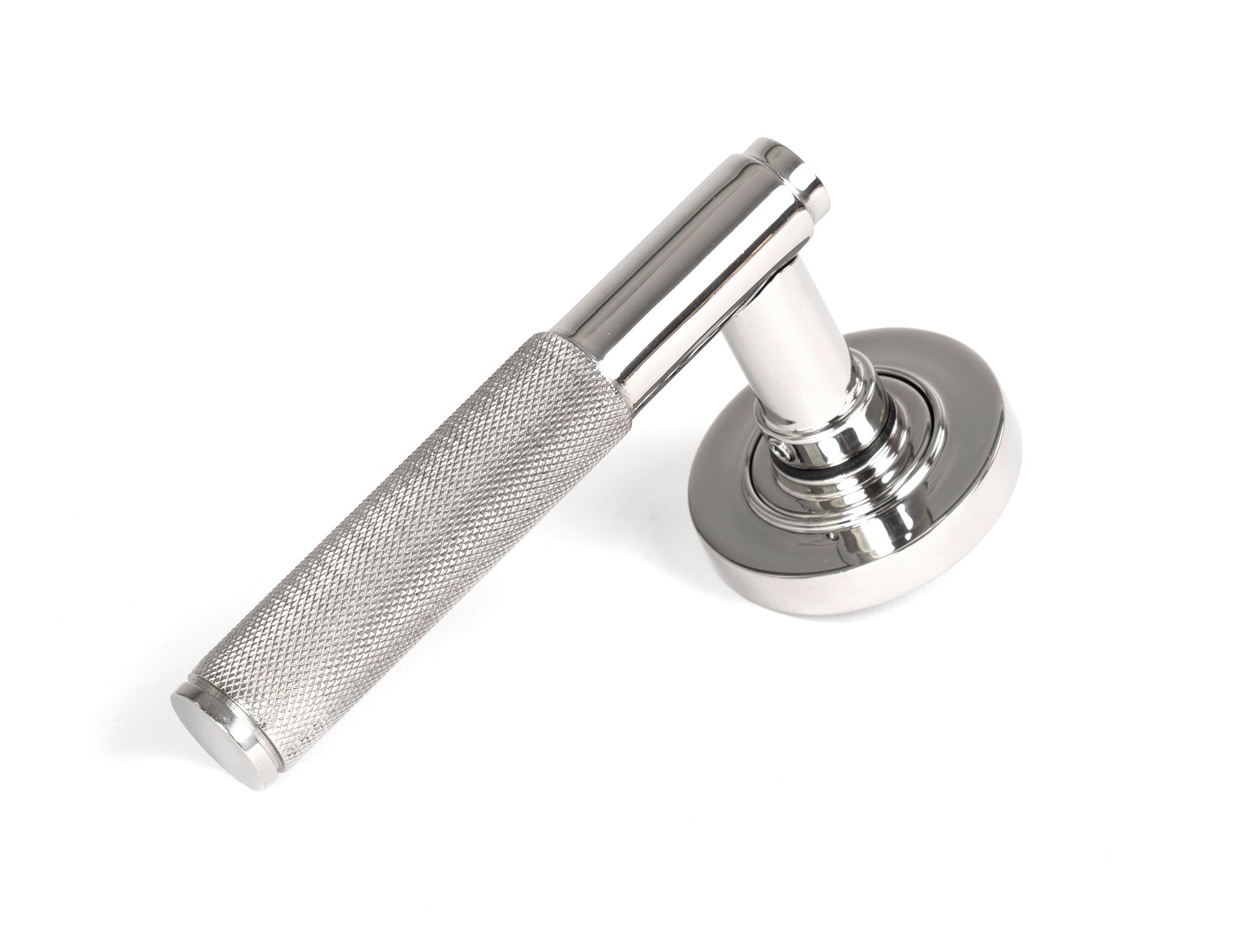 Polished Marine SS (316) Brompton Lever on Rose Set (Plain) - Unsprung