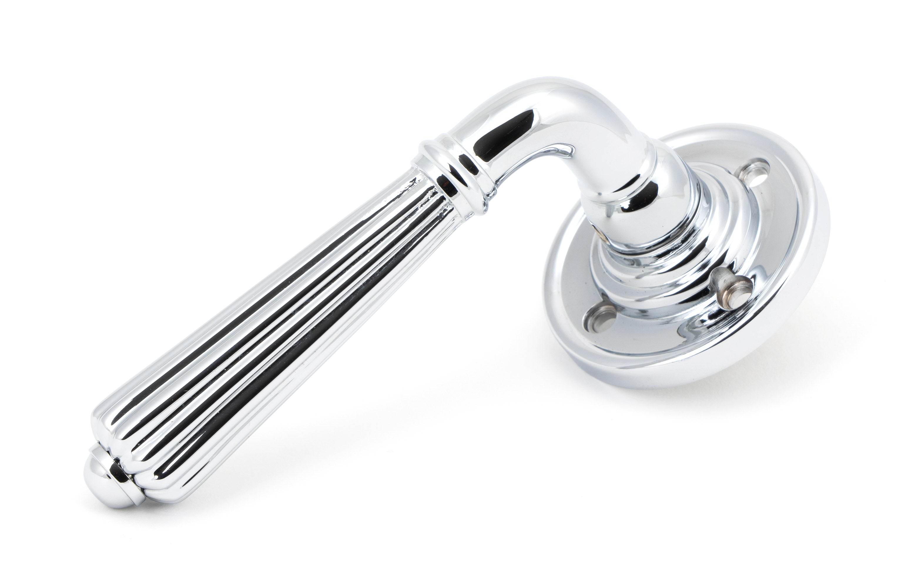 Polished Chrome Hinton Lever on Rose Set - Unsprung