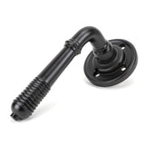 Aged Bronze Reeded Lever on Rose Set - Unsprung