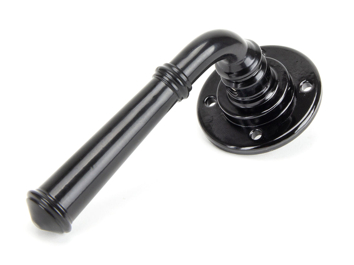Black Regency Lever on Rose Set - Unsprung