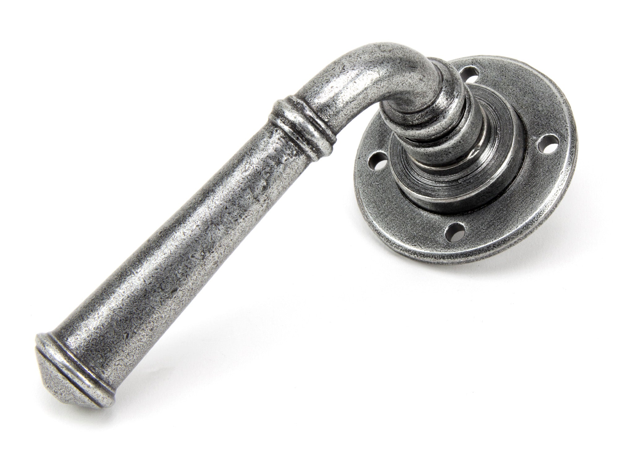 Pewter Regency Lever on Rose Set - Unsprung