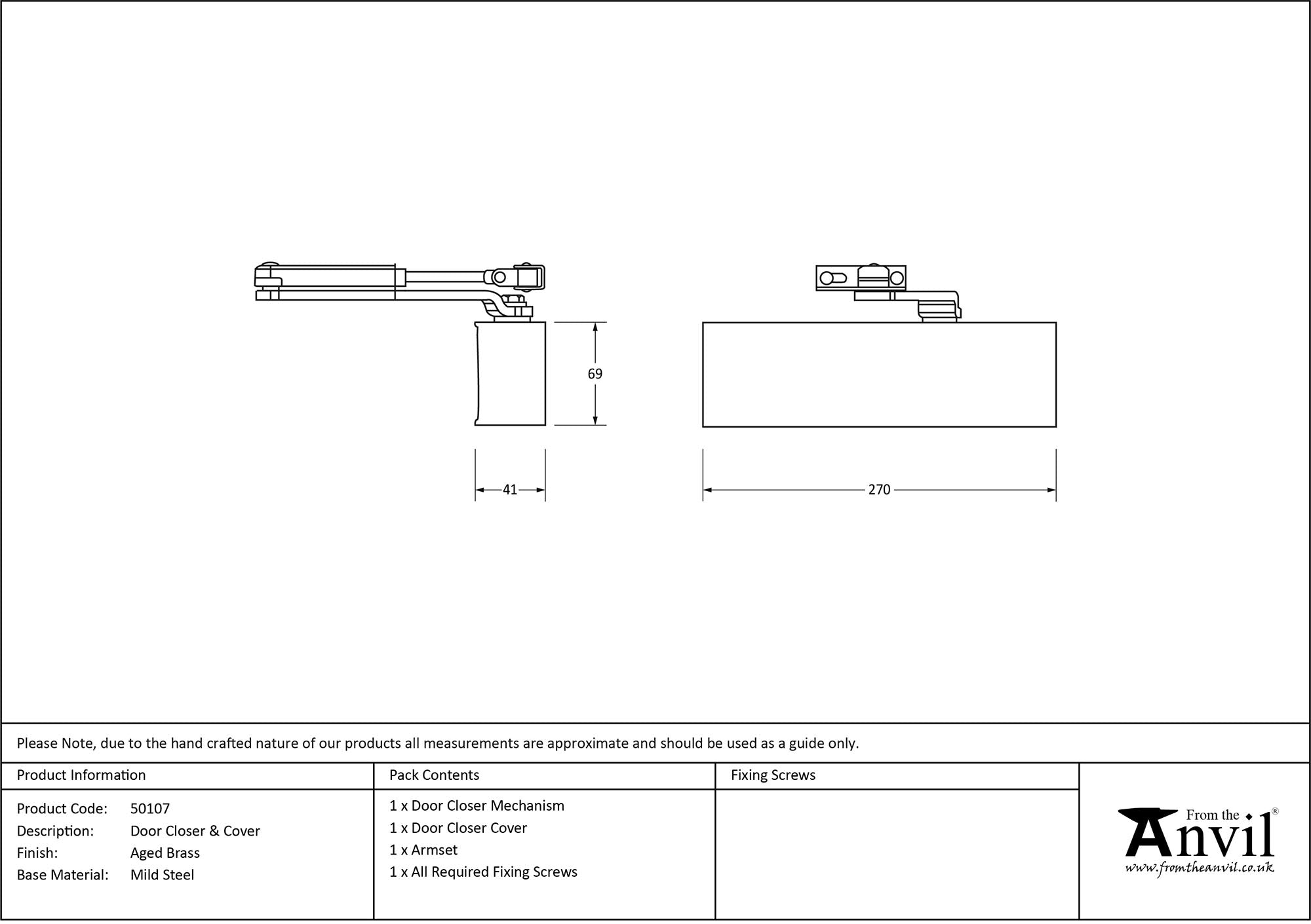Size 2-5 Door Closer