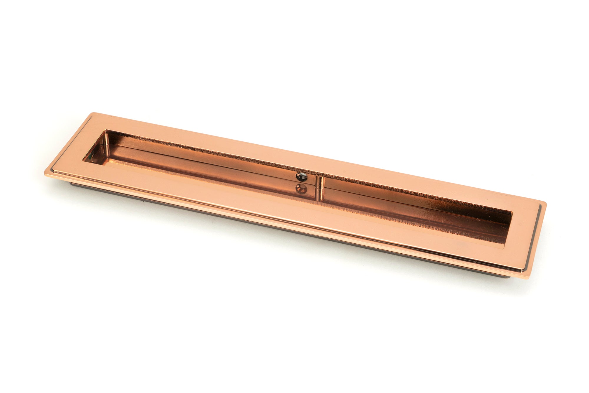 Polished Bronze 250mm Art Deco Rectangular Pull