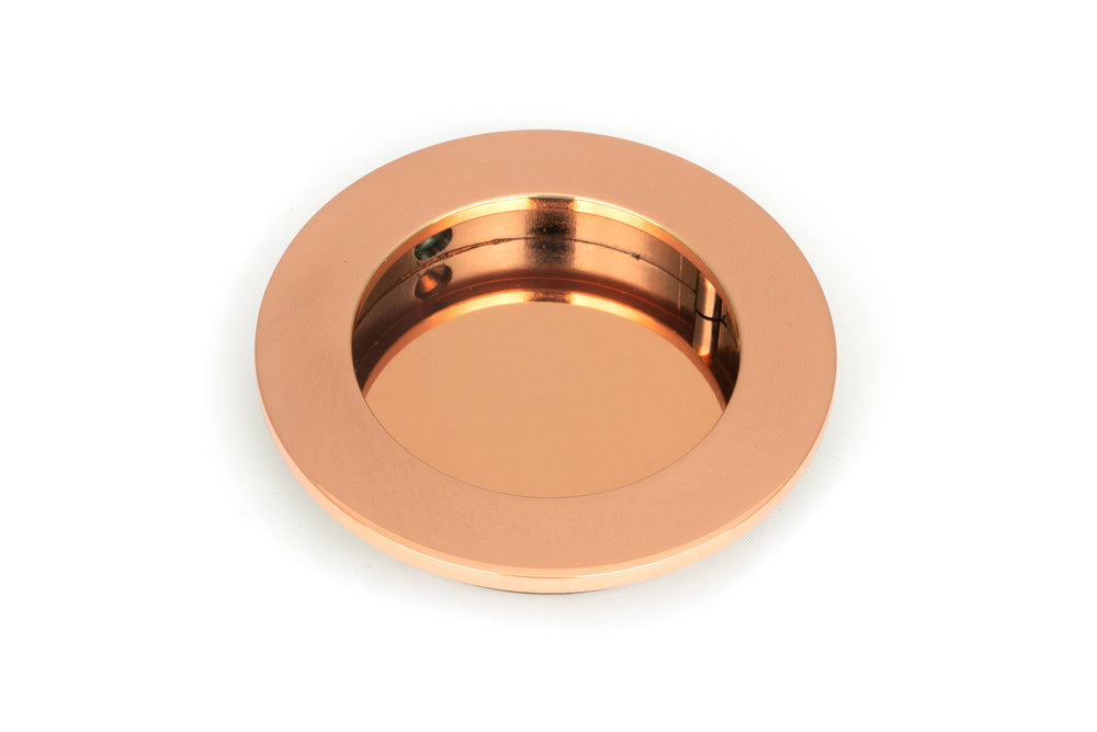 Polished Bronze 75mm Plain Round Pull