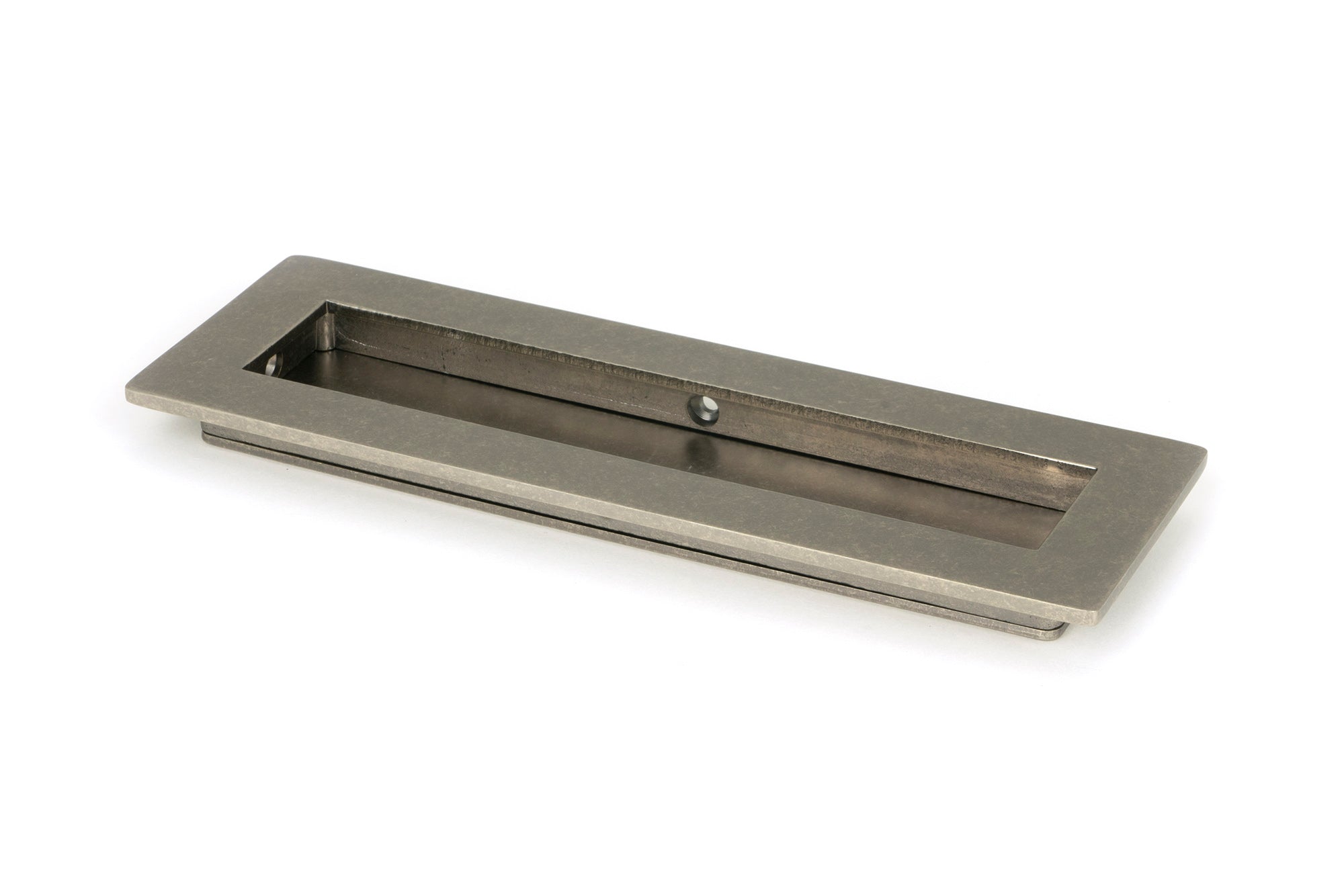 Pewter 175mm Plain Rectangular Pull