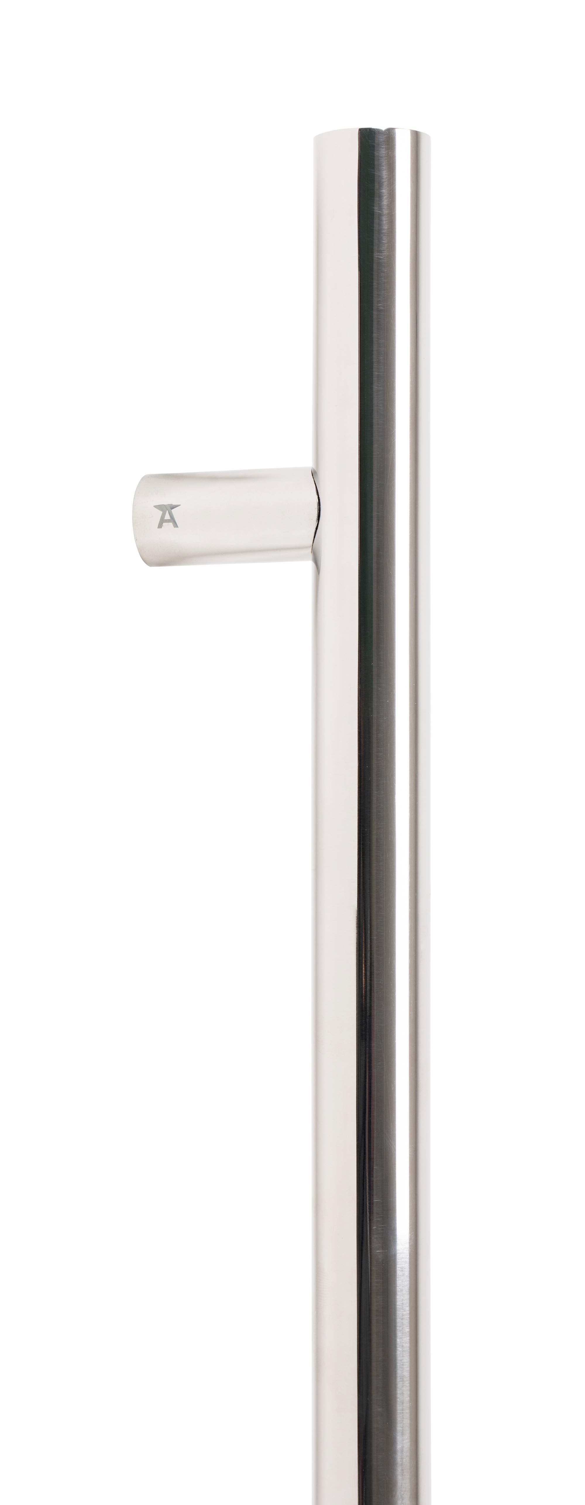 Polished Marine SS (316) 0.6m T Bar Handle Secret Fix 32mm Ø