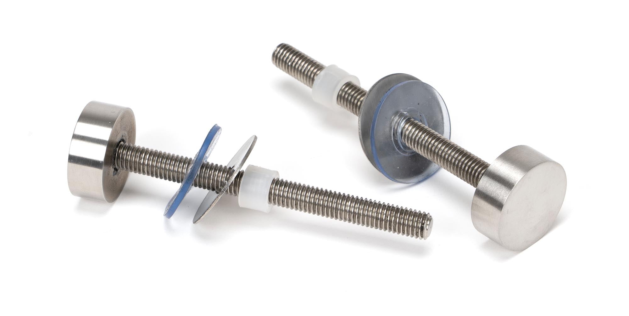 Satin SS (304) 100mm Bolt Fixings for T Bar (2)