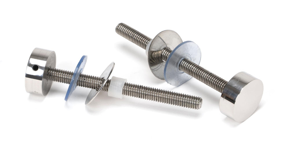 Polished SS (304) 100mm Bolt Fixings for T Bar (2)