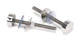 Polished SS (304) 100mm Bolt Fixings for T Bar (2)