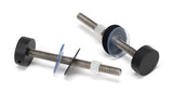Matt Black SS (304) 100mm Bolt Fixings for T Bar (2)