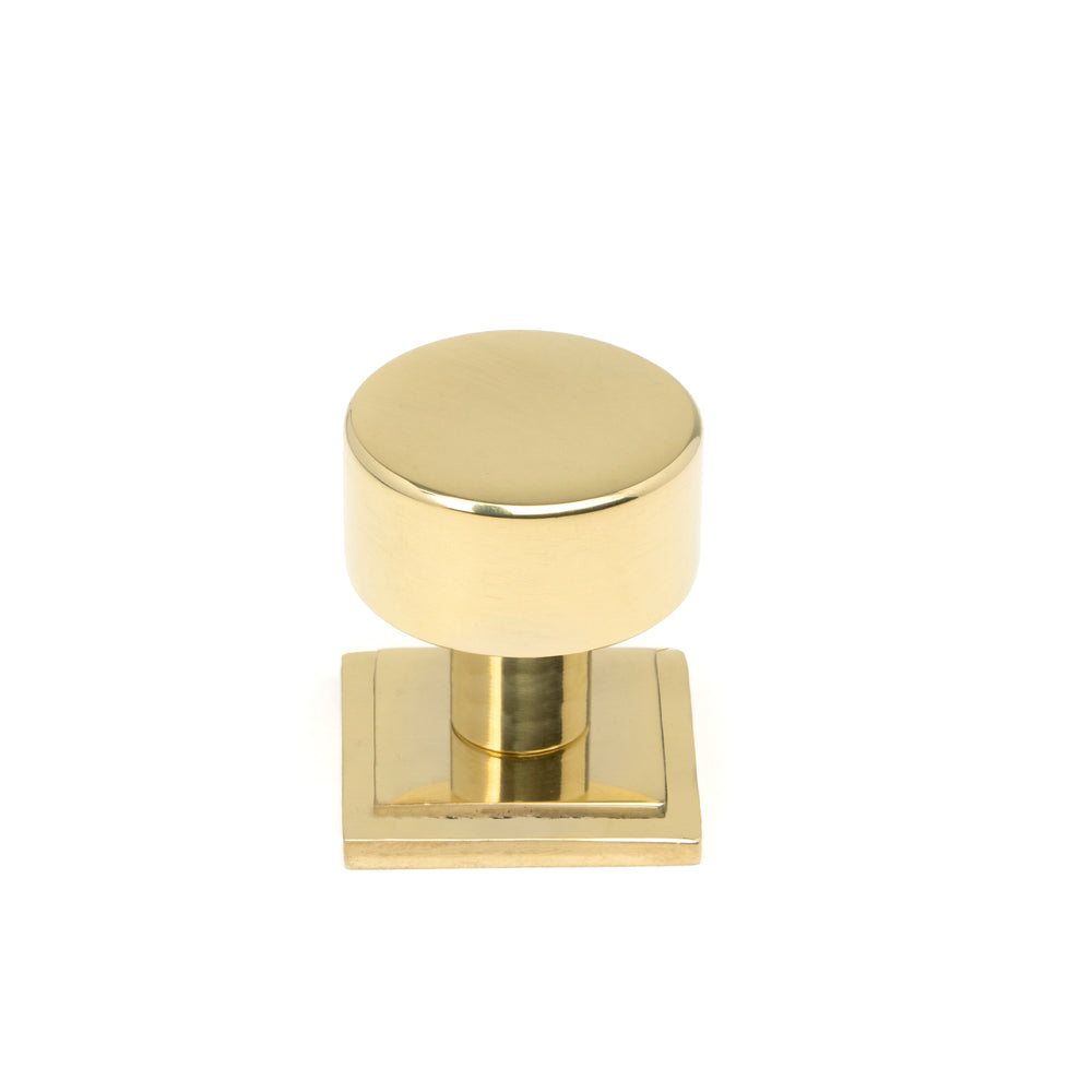 Polished Brass Kelso Cabinet Knob - 25mm (Square)