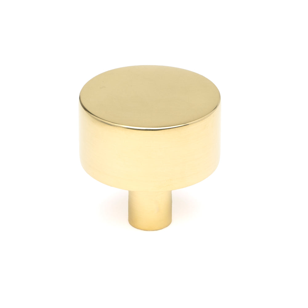 Polished Brass Kelso Cabinet Knob - 32mm (No Rose)
