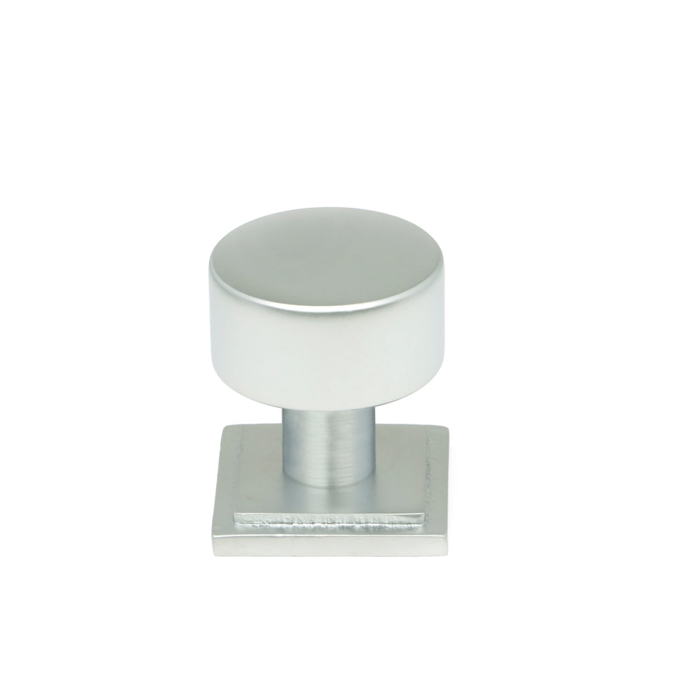 Satin Chrome Kelso Cabinet Knob - 25mm (Square)