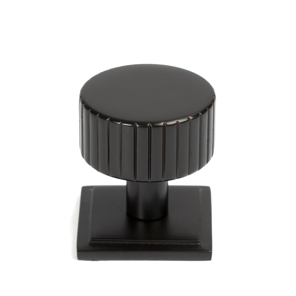 Aged Bronze Judd Cabinet Knob - 32mm (Square)