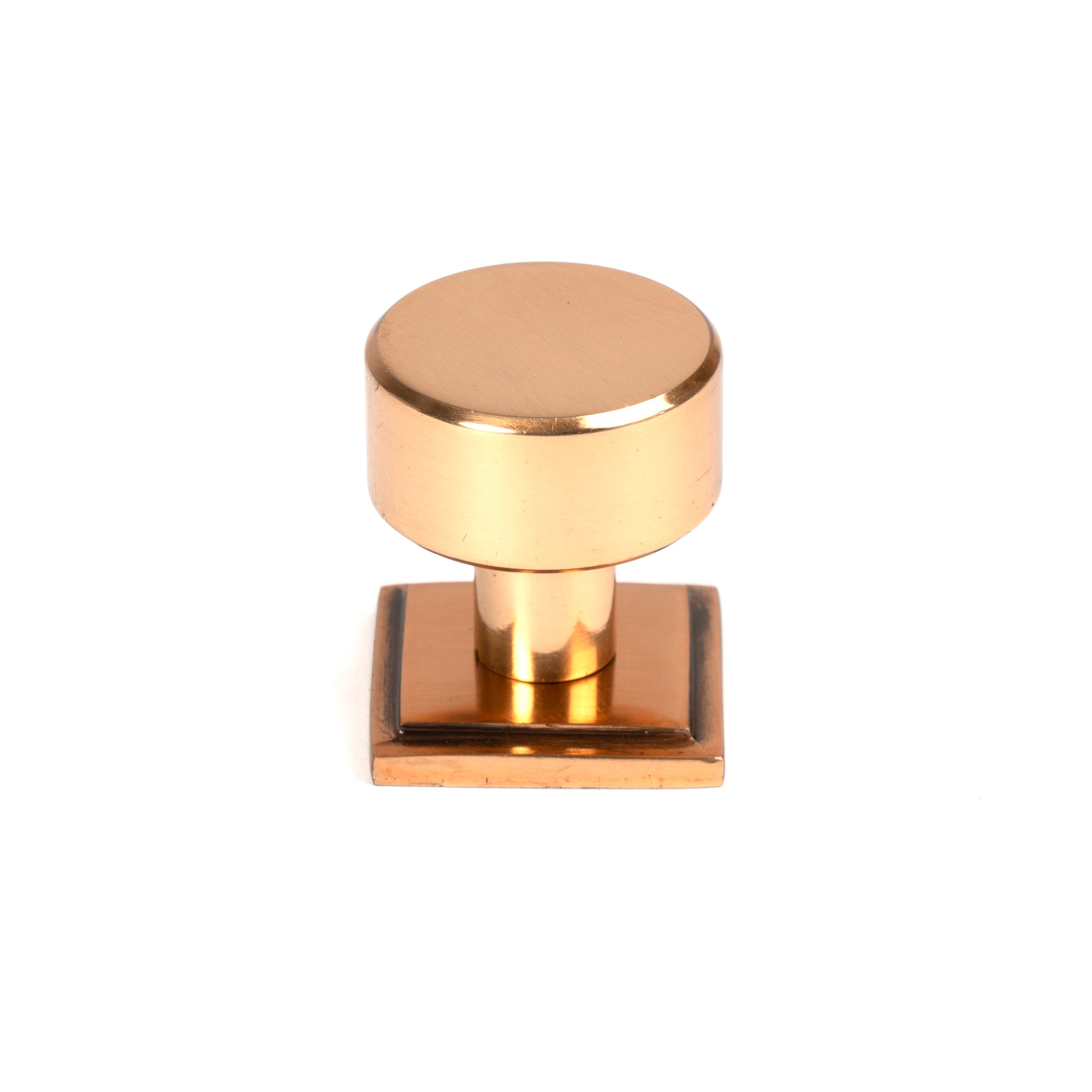 Polished Bronze Kelso Cabinet Knob - 25mm (Square)