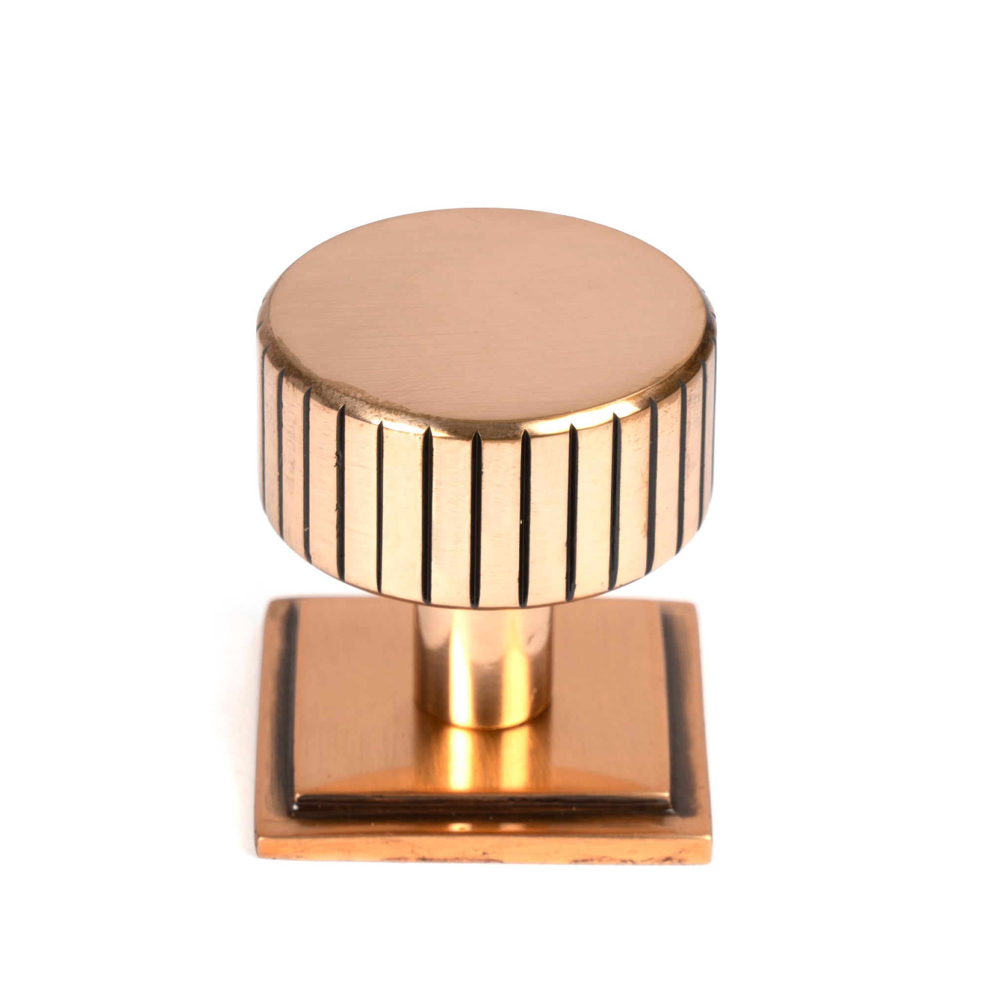 Polished Bronze Judd Cabinet Knob - 32mm (Square)