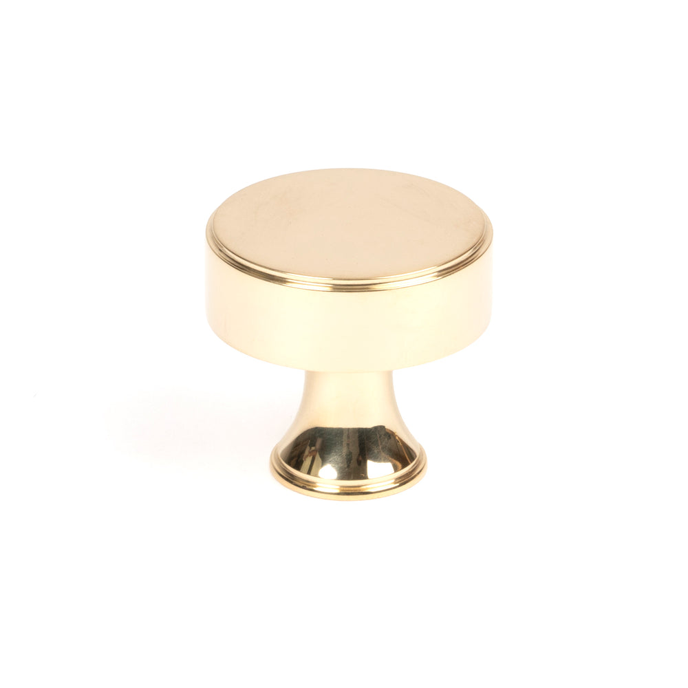 Polished Brass Scully Cabinet Knob - 32mm