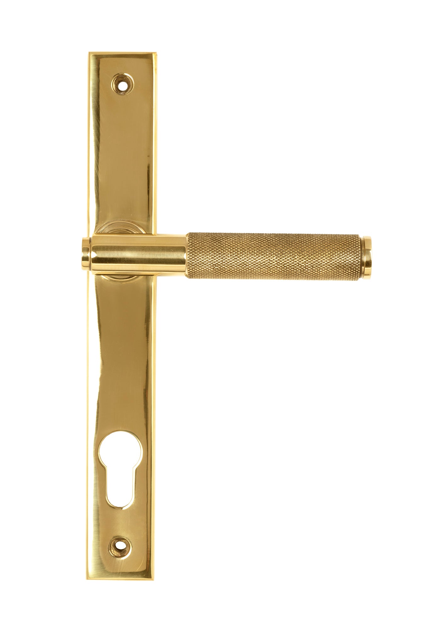 Polished Brass Brompton Slimline Lever Espag. Lock Set