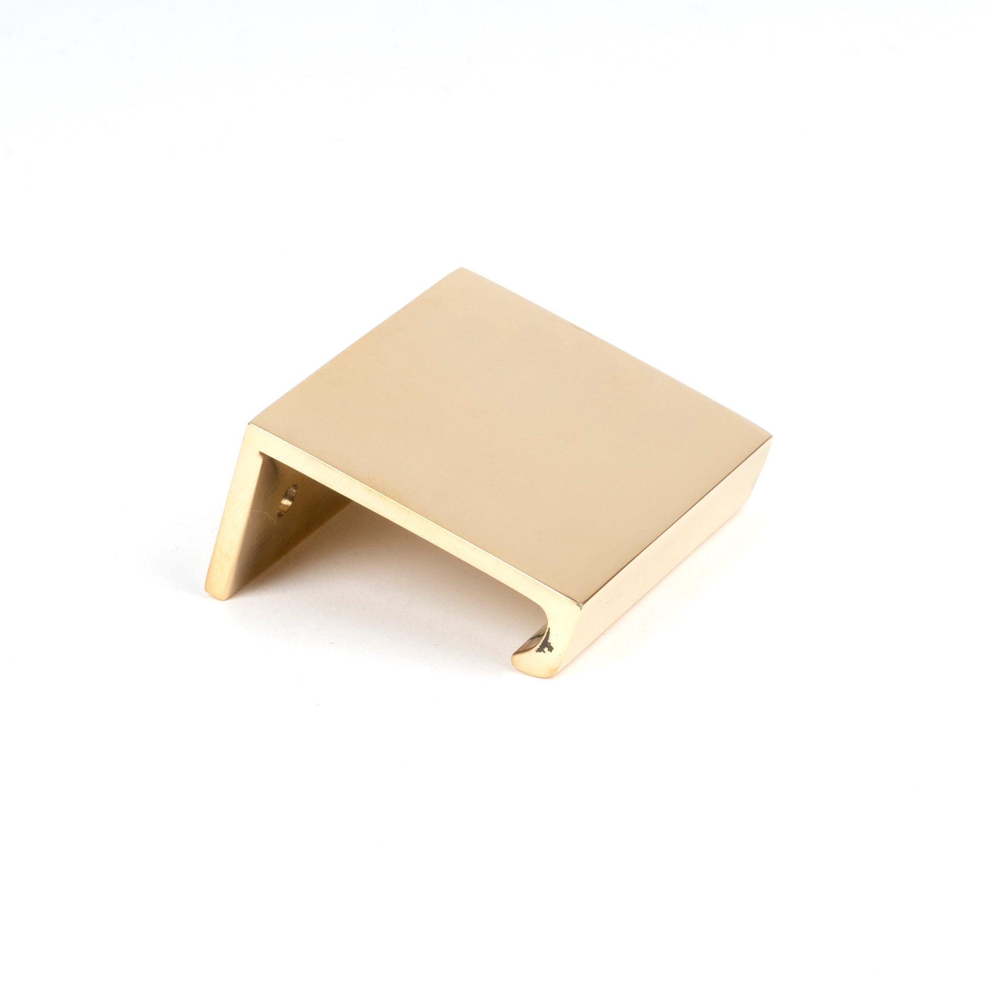 Polished Brass 50mm Plain Edge Pull