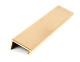 Aged Brass 200mm Plain Edge Pull