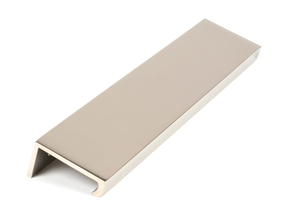 Polished Nickel 200mm Plain Edge Pull