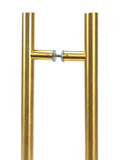 Aged Brass (316) 0.6m T Bar Handle B2B 32mm Ø