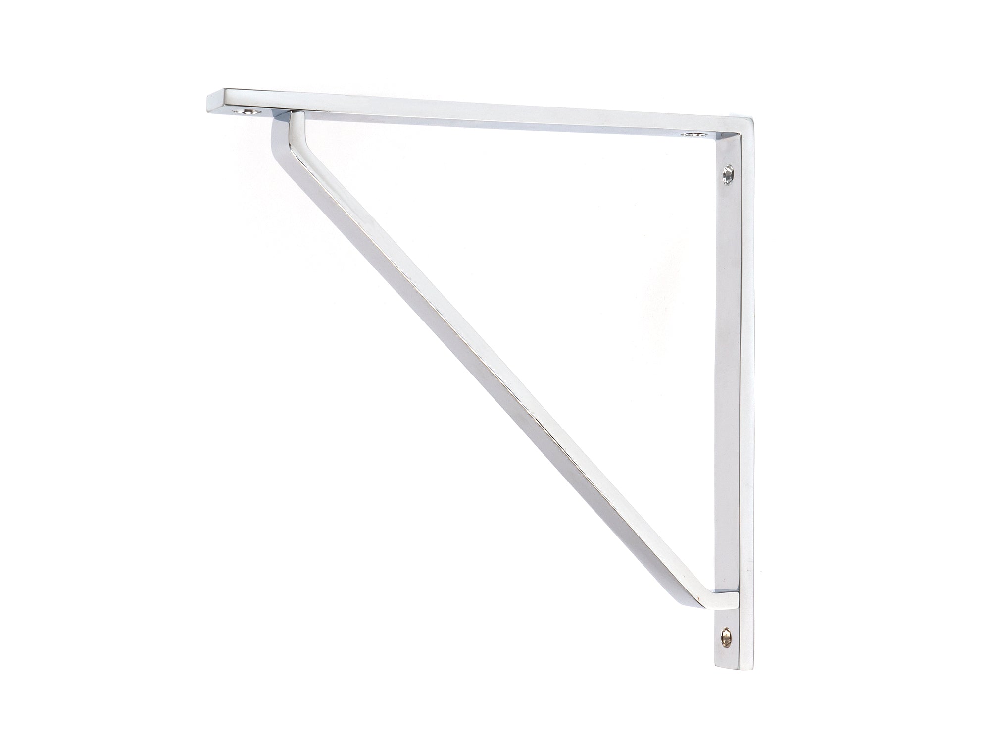Polished Chrome Barton Shelf Bracket (200mm x 200mm)
