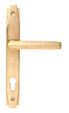 Polished Brass Art Deco Slimline Lever Espag. Lock Set