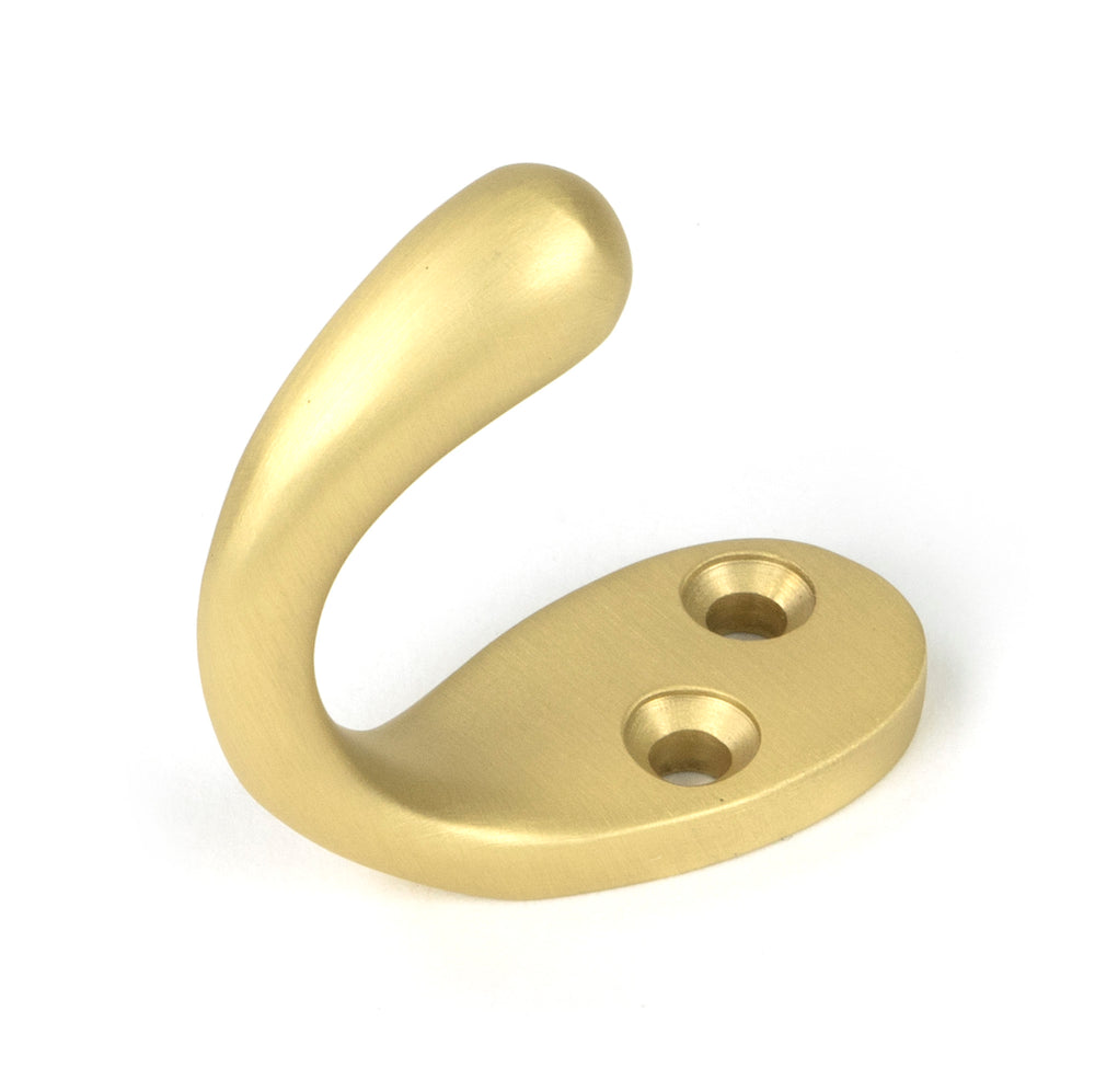 Satin Brass Celtic Single Robe Hook