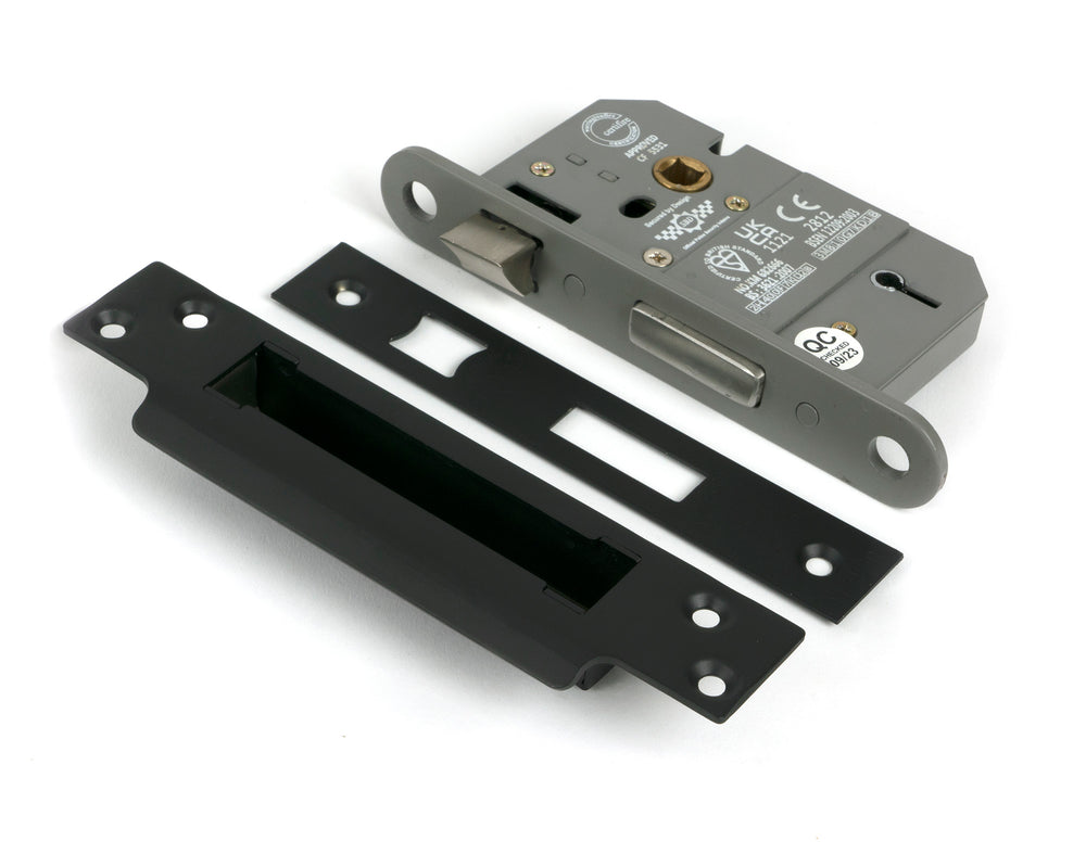 Aged Bronze 2½" 5 Lever BS Sash Lock KA