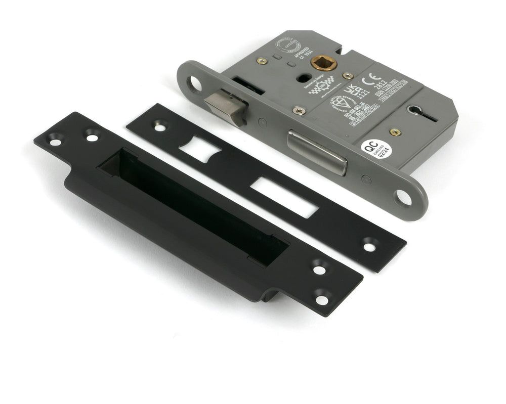 Aged Bronze 3" 5 Lever BS Sash Lock KA