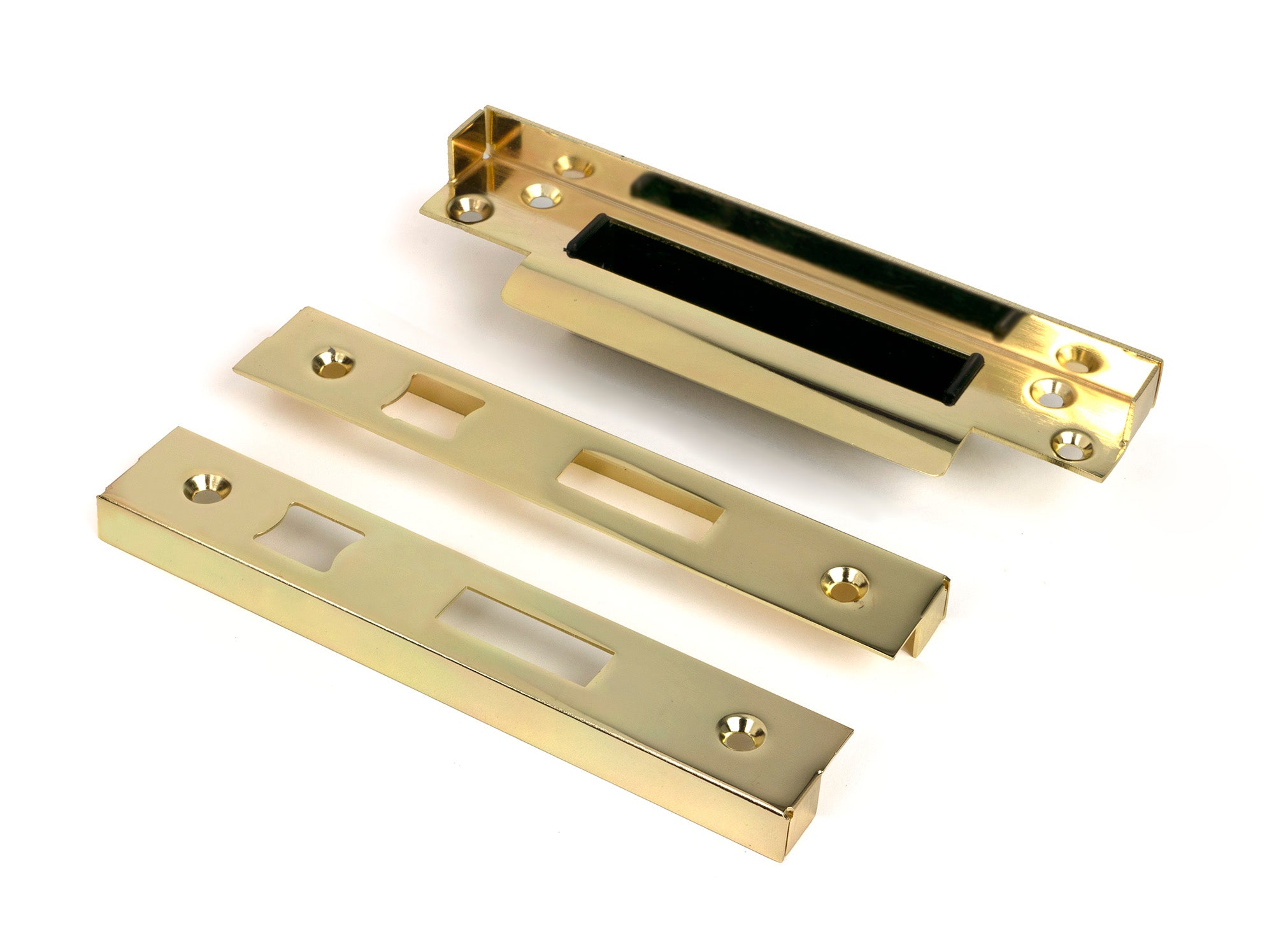 Polished Brass ½" Rebate Kit for Euro Sash Lock
