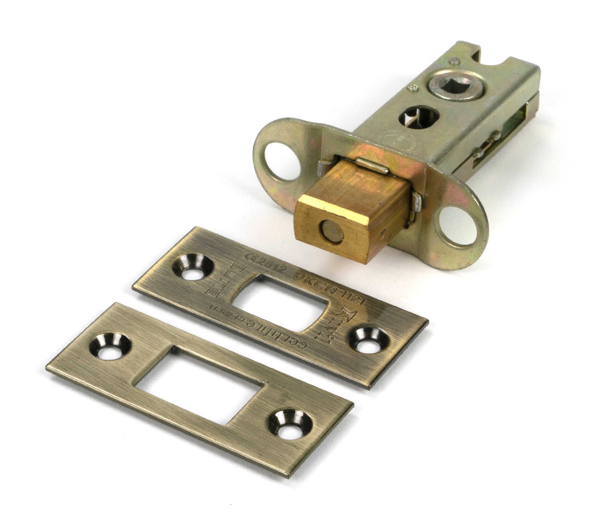 Aged Brass 2½" Heavy Duty Tubular Deadbolt